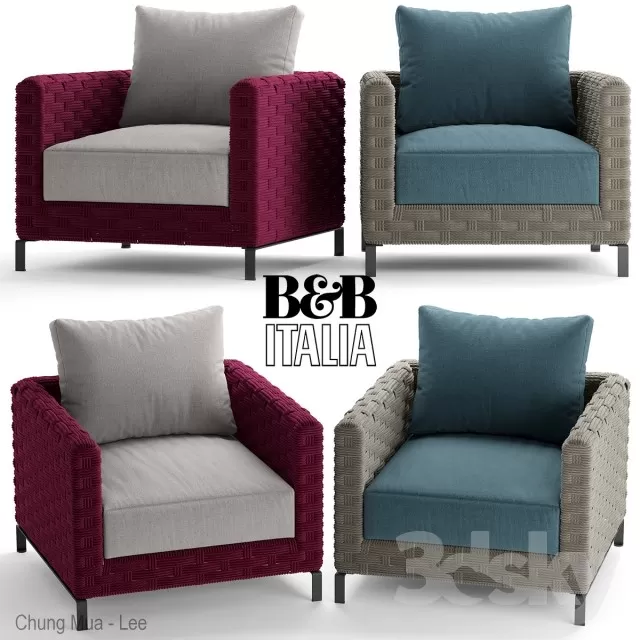 3DSKYFREE – LIVINGROOM - SOFA - SINGLE 3DS MAX MODELS