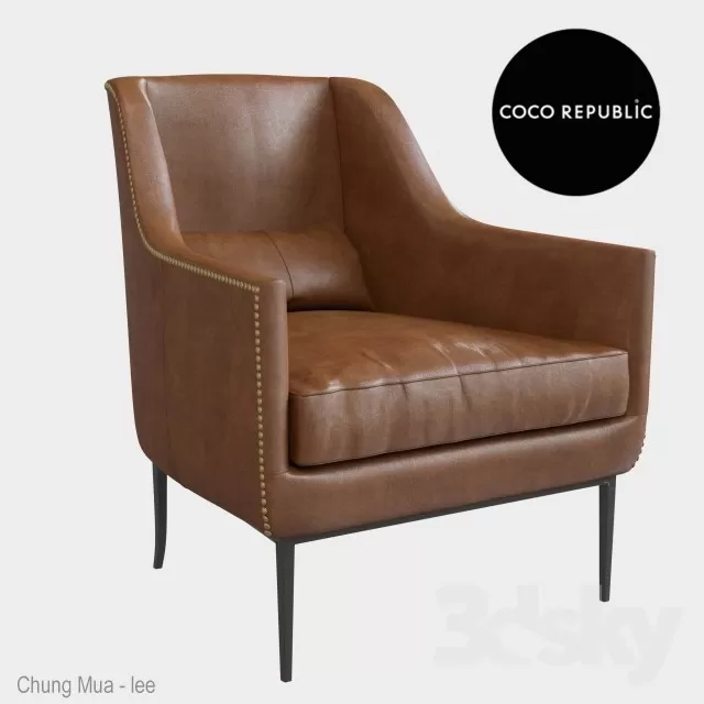 3DSKYFREE – LIVINGROOM - SOFA - SINGLE 3DS MAX MODELS