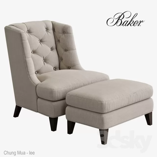 3DSKYFREE – LIVINGROOM - SOFA - SINGLE 3DS MAX MODELS