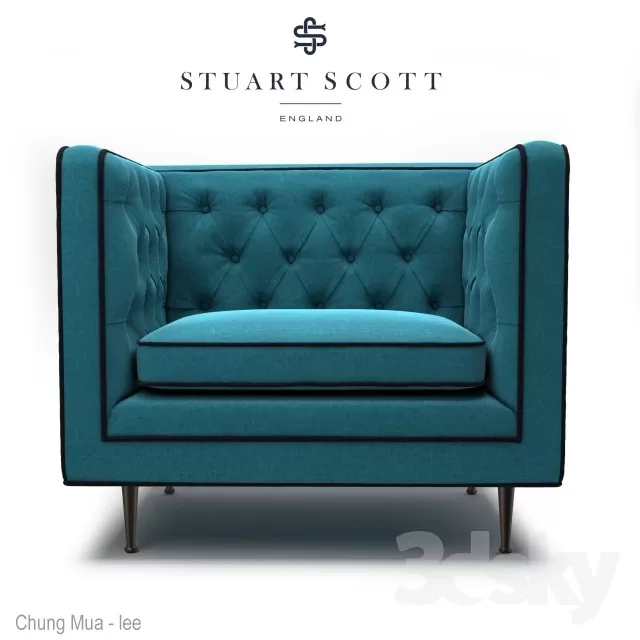 3DSKYFREE – LIVINGROOM - SOFA - SINGLE 3DS MAX MODELS