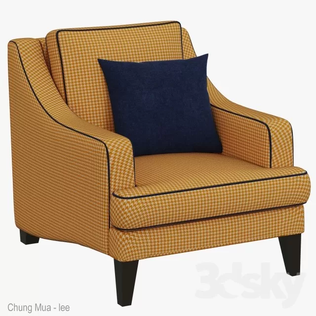 3DSKYFREE – LIVINGROOM - SOFA - SINGLE 3DS MAX MODELS