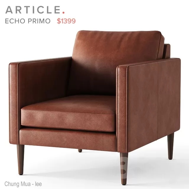 3DSKYFREE – LIVINGROOM - SOFA - SINGLE 3DS MAX MODELS