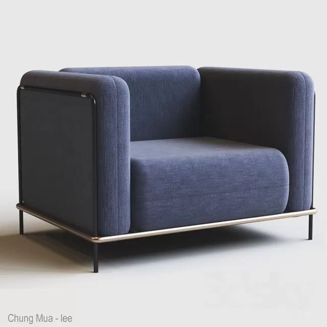 3DSKYFREE – LIVINGROOM - SOFA - SINGLE 3DS MAX MODELS