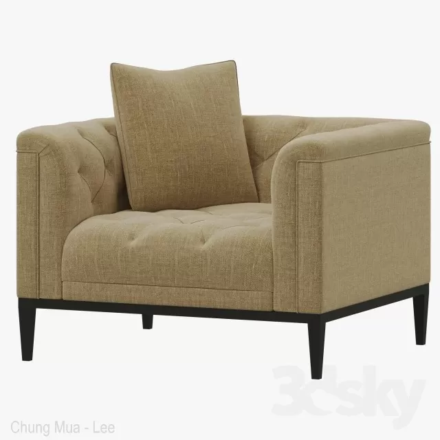 3DSKYFREE – LIVINGROOM - SOFA - SINGLE 3DS MAX MODELS
