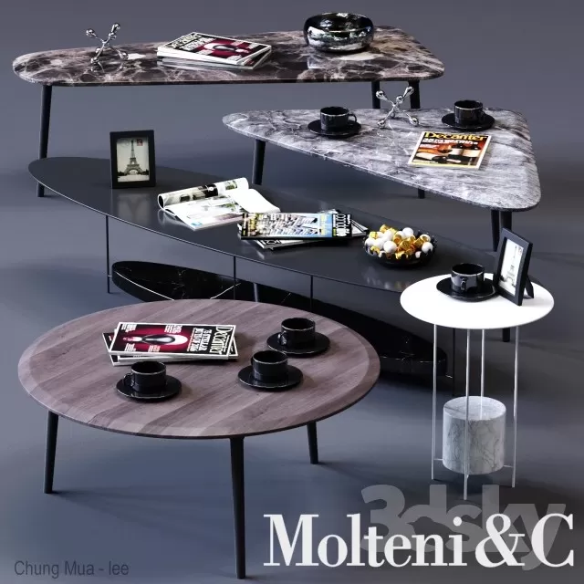 3DSKYFREE – LIVINGROOM - TEA TABLE 3DS MAX MODELS