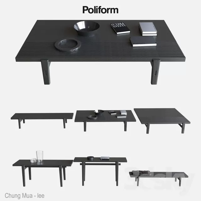 3DSKYFREE – LIVINGROOM - TEA TABLE 3DS MAX MODELS