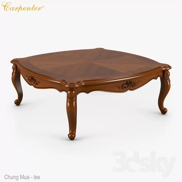 3DSKYFREE – LIVINGROOM - TEA TABLE 3DS MAX MODELS