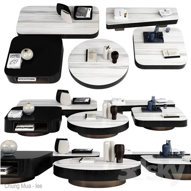 3DSKYFREE – LIVINGROOM - TEA TABLE 3DS MAX MODELS