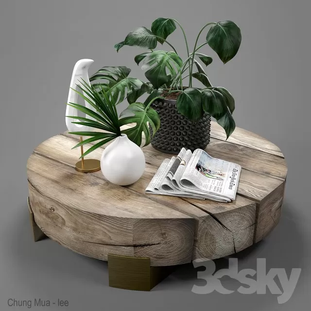 3DSKYFREE – LIVINGROOM - TEA TABLE 3DS MAX MODELS
