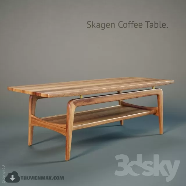 3DSKYFREE – LIVINGROOM - TEA TABLE 3DS MAX MODELS