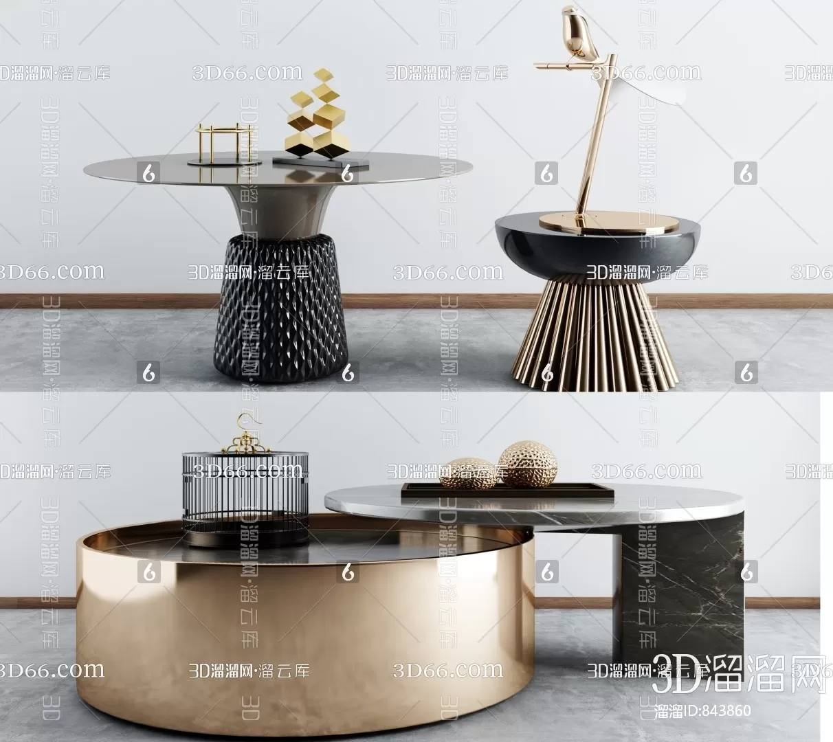 3DSKYFREE – LIVINGROOM - TEA TABLE 3DS MAX MODELS