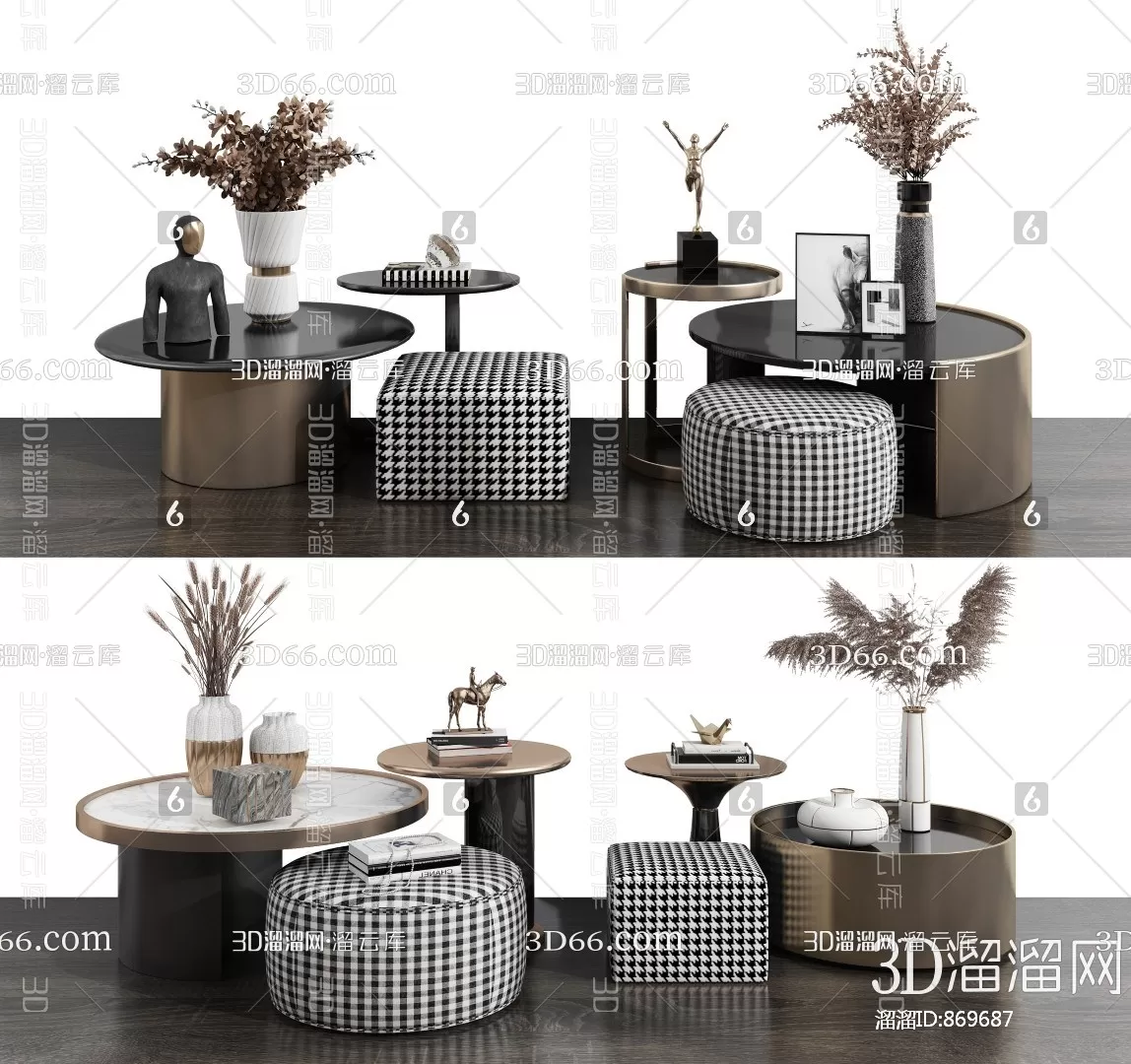 3DSKYFREE – LIVINGROOM - TEA TABLE 3DS MAX MODELS