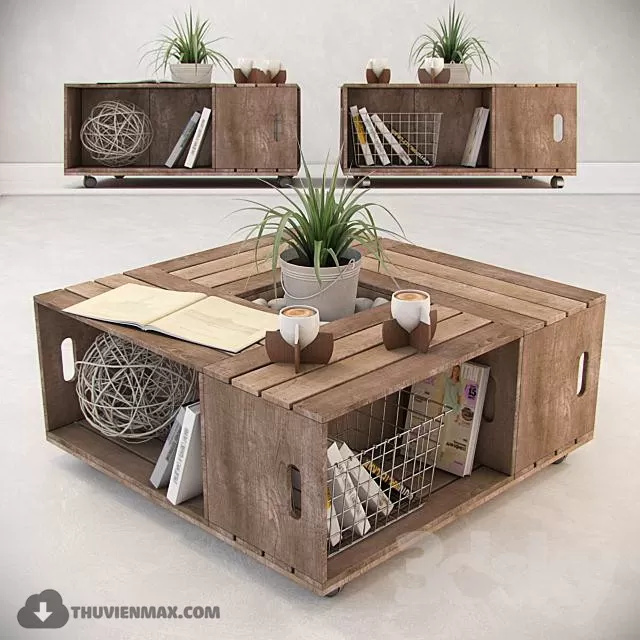 3DSKYFREE – LIVINGROOM - TEA TABLE 3DS MAX MODELS