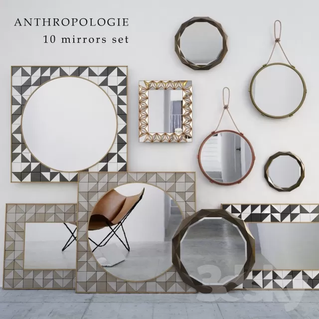DECORATION – MIRROR 3D MODELS – 065