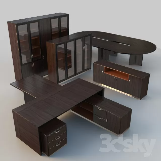 3DSKYFREE – OFFICE FURNITURE 3DS MAX MODELS