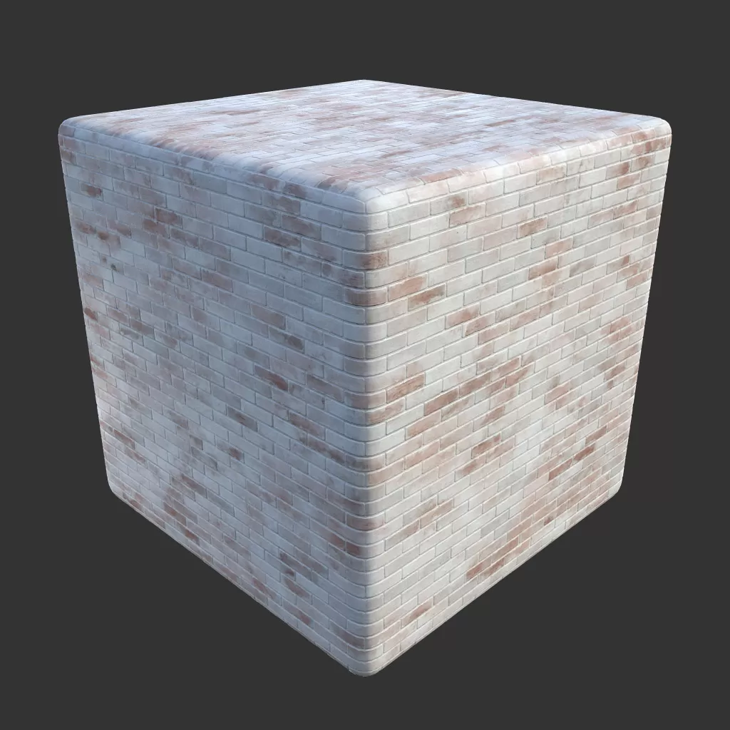 PBR TEXTURES – FULL OPTION – Bricks White Washed – 105