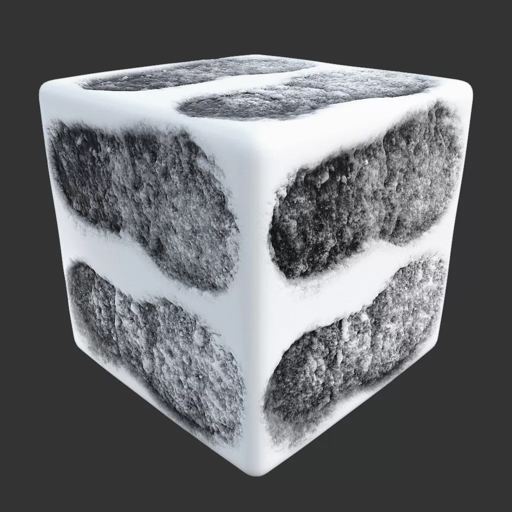 PBR TEXTURES – FULL OPTION – Snow Footprint Pair – 1103