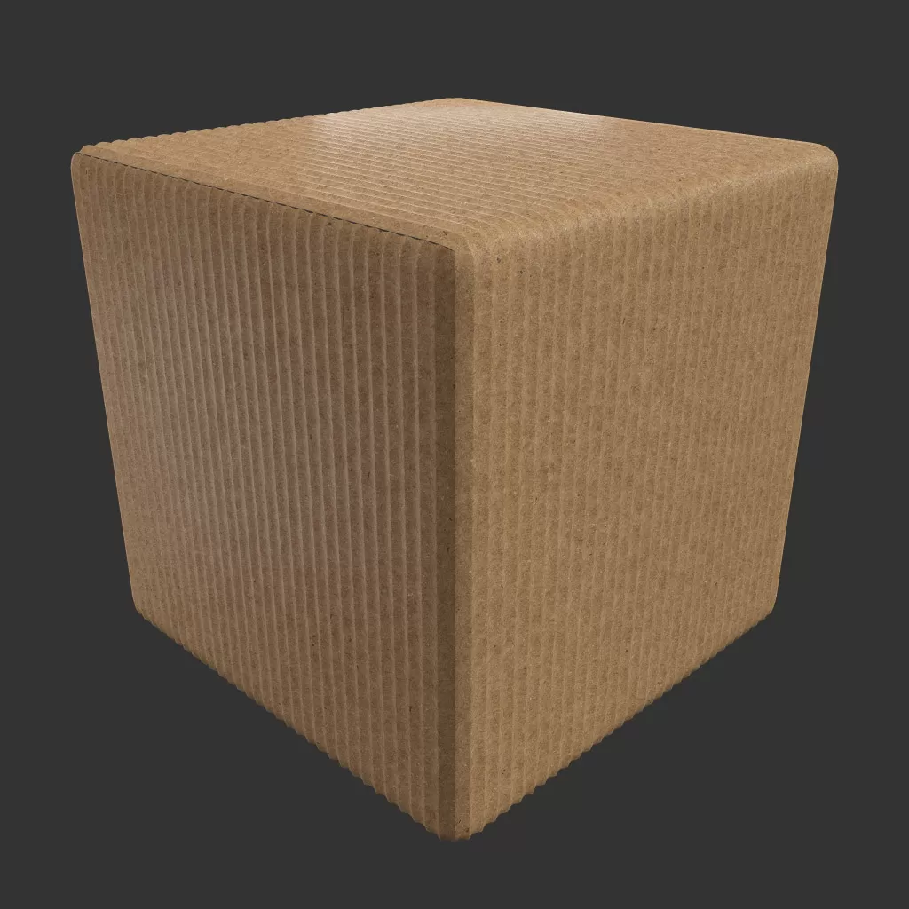 PBR TEXTURES – FULL OPTION – Cardboard Pleated  – 146