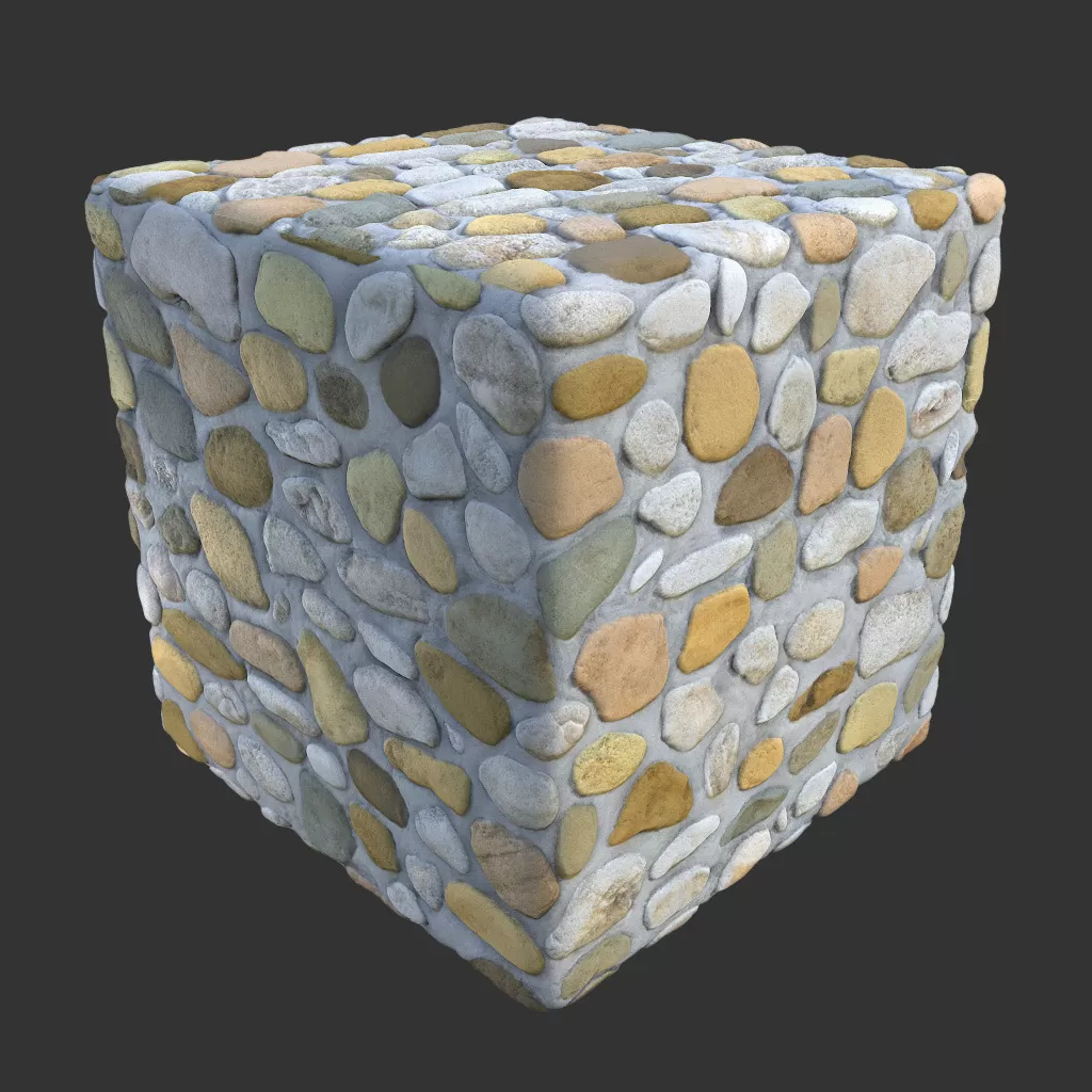 PBR TEXTURES – FULL OPTION – Cobblestone   – 268