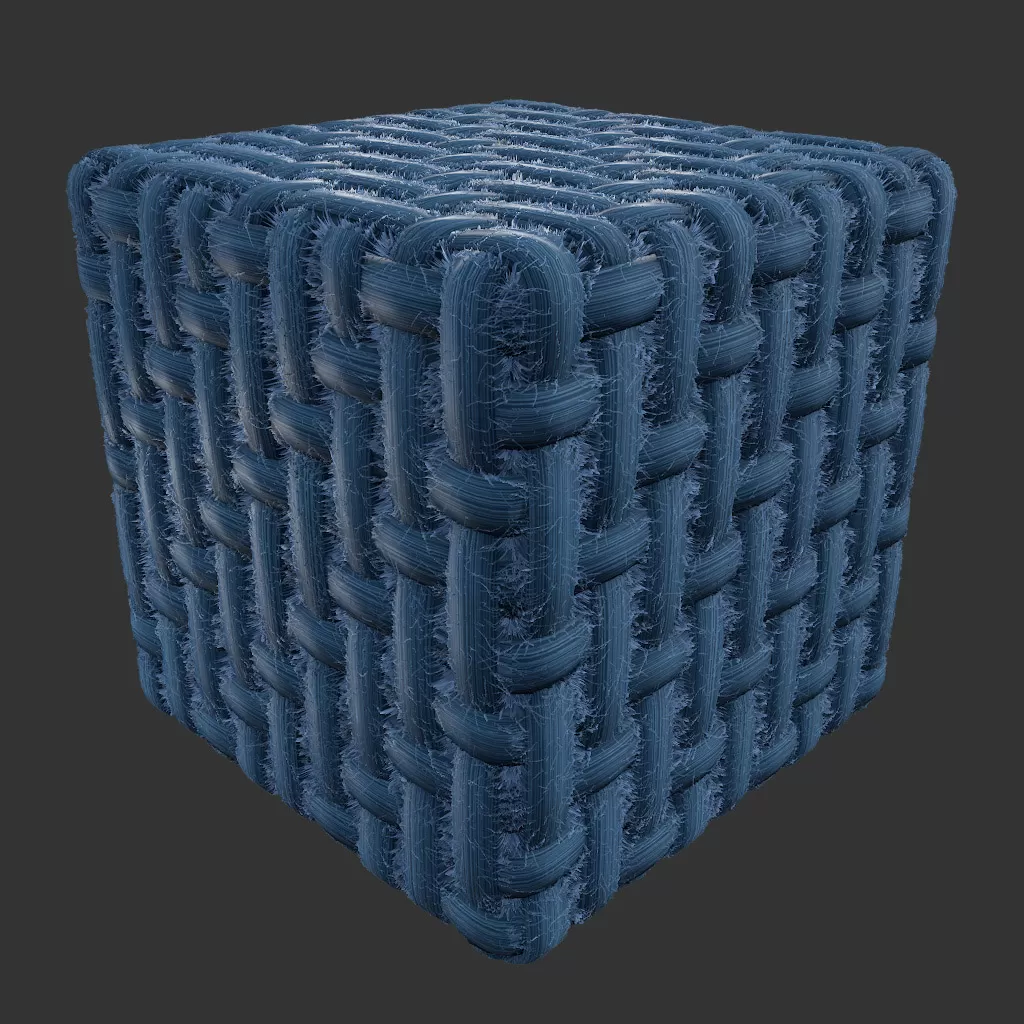 PBR TEXTURES – FULL OPTION – Fabric Modeled Denim – 424