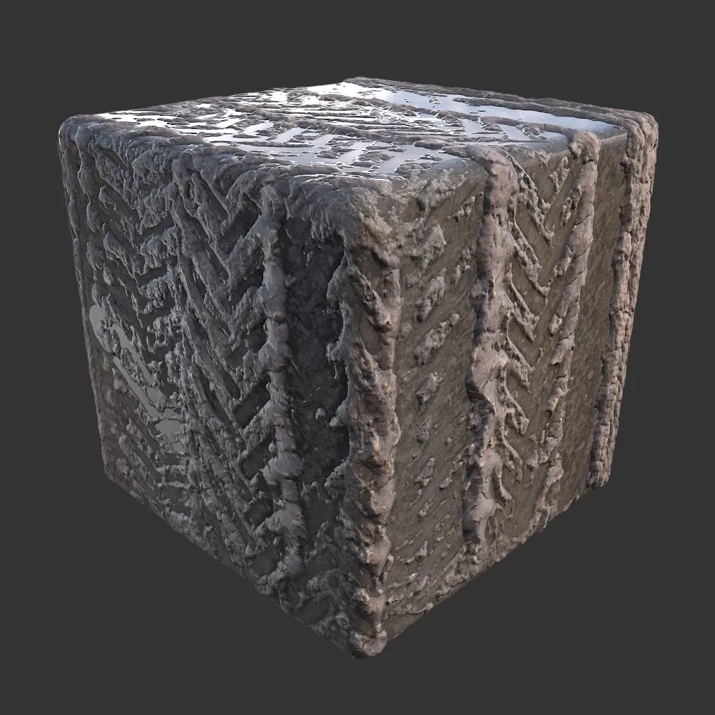 PBR TEXTURES – FULL OPTION – Ground Tire Tracks – 569