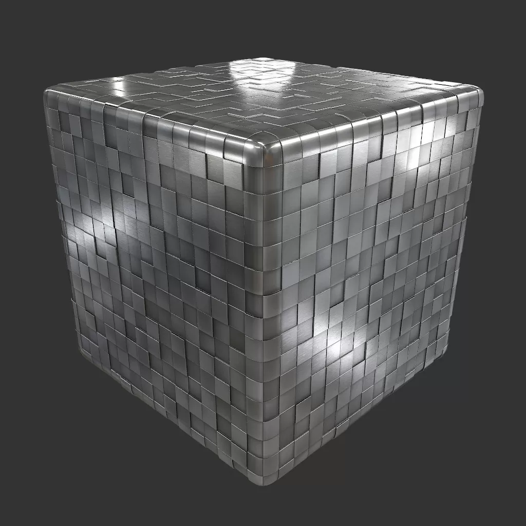 PBR TEXTURES – FULL OPTION – Metal Designer Wall – 731