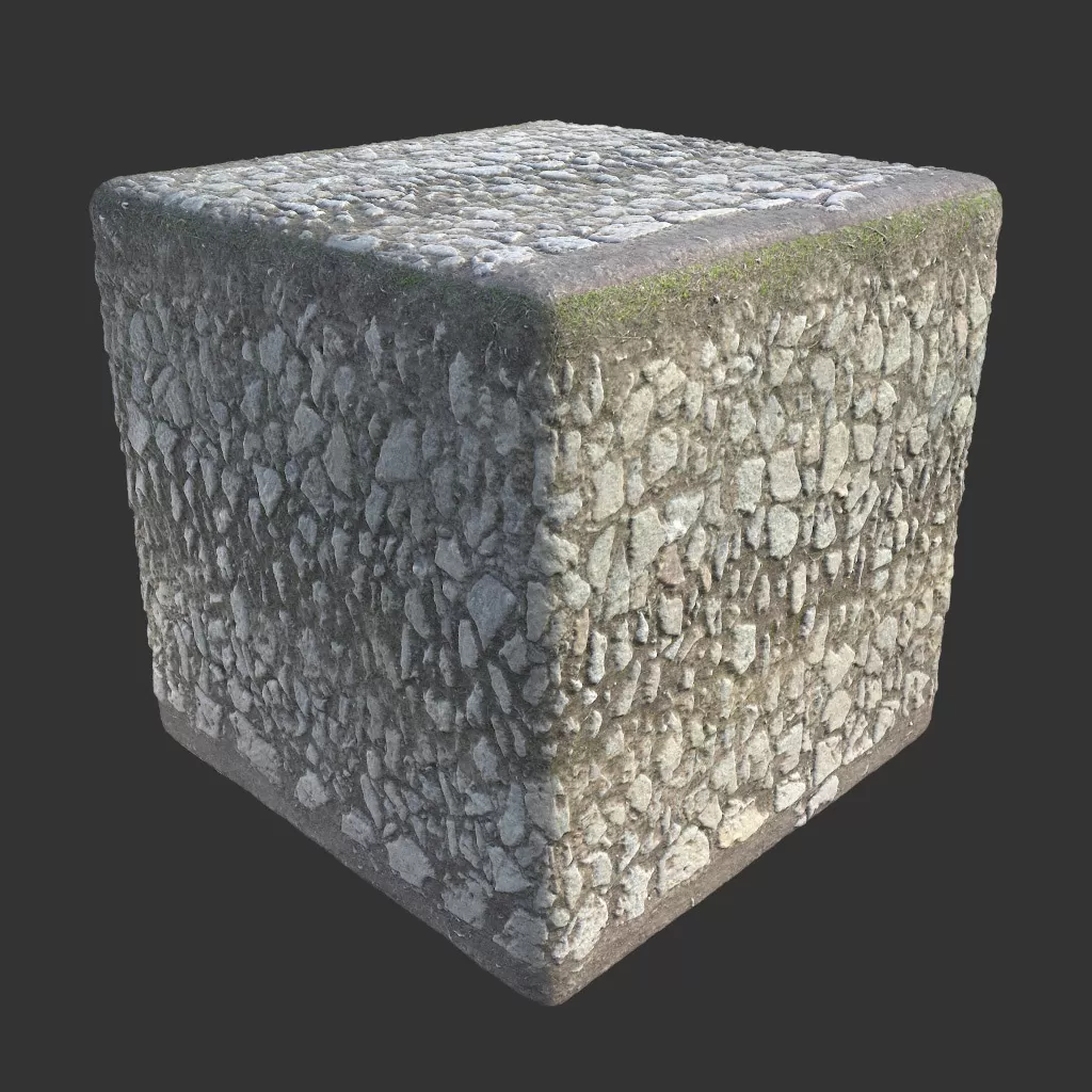 PBR TEXTURES – FULL OPTION – Road Cobblestone  – 919