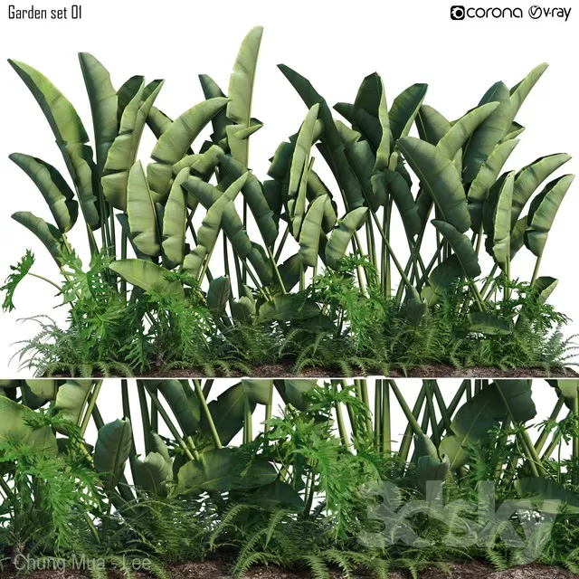 3DSKYFREE – PLANT - EXTERIOR 3DS MAX MODELS