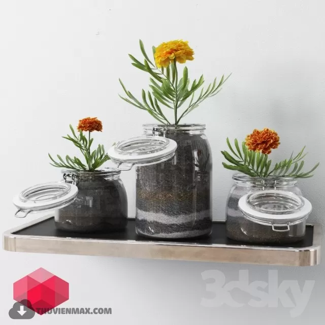 3DSKYFREE – PLANT - TABLE 3DS MAX MODELS