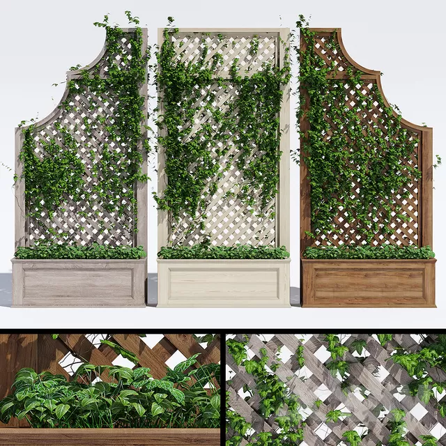 3DSKYFREE – PLANT - WALL 3DS MAX MODELS