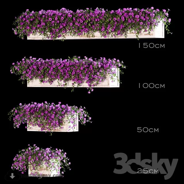 3DSKYFREE – PLANT - WALL 3DS MAX MODELS
