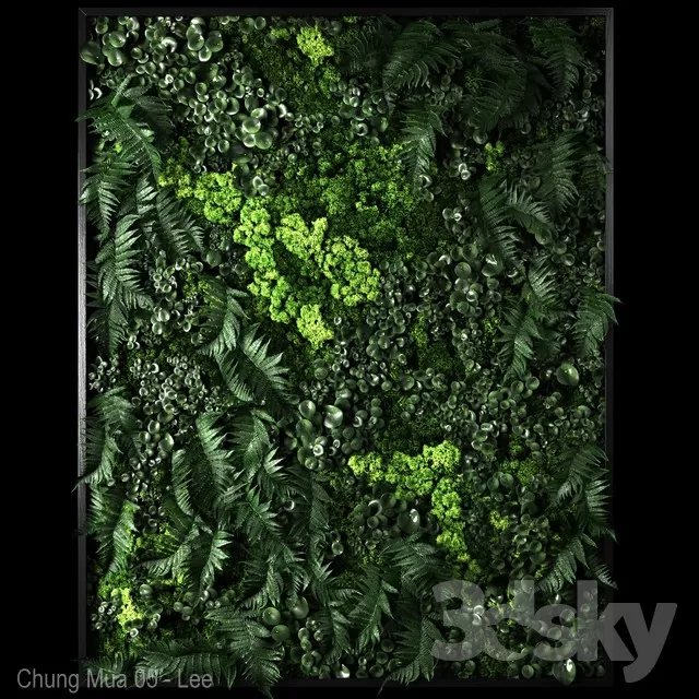 3DSKYFREE – PLANT - WALL 3DS MAX MODELS