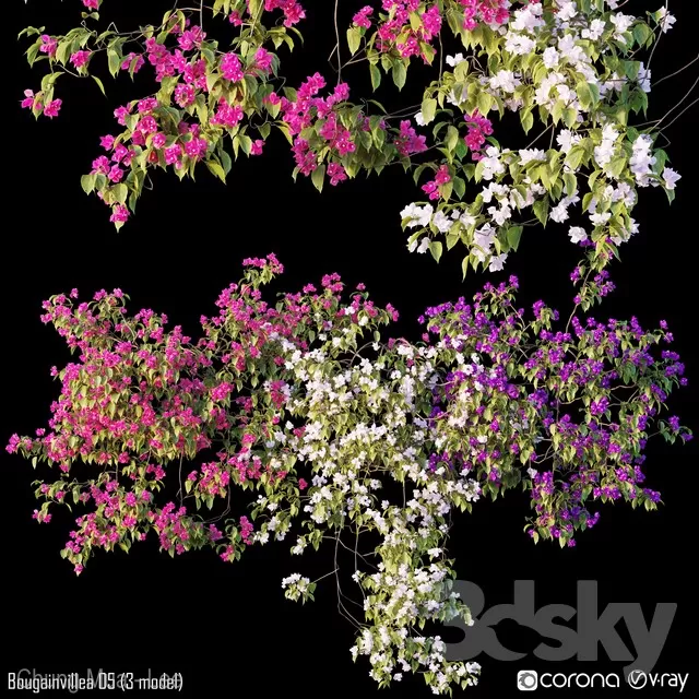 3DSKYFREE – PLANT - WALL 3DS MAX MODELS