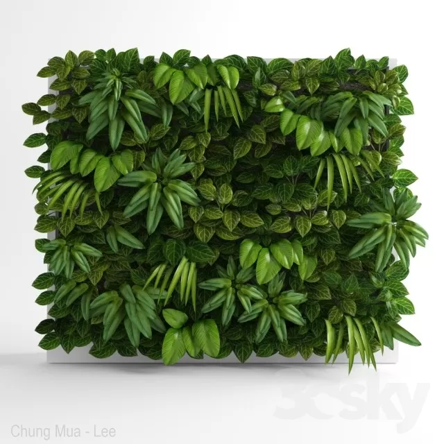 3DSKYFREE – PLANT - WALL 3DS MAX MODELS