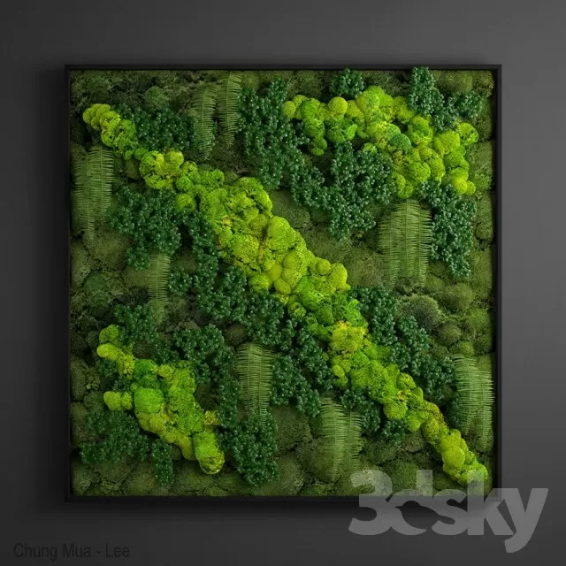 3DSKYFREE – PLANT - WALL 3DS MAX MODELS