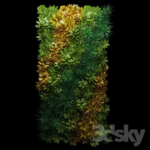 3DSKYFREE – PLANT - WALL 3DS MAX MODELS