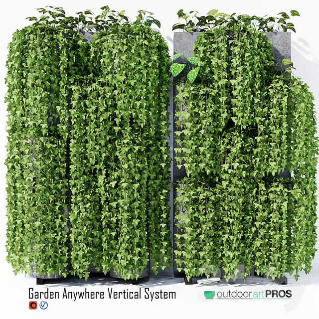 3DSKYFREE – PLANT - WALL 3DS MAX MODELS
