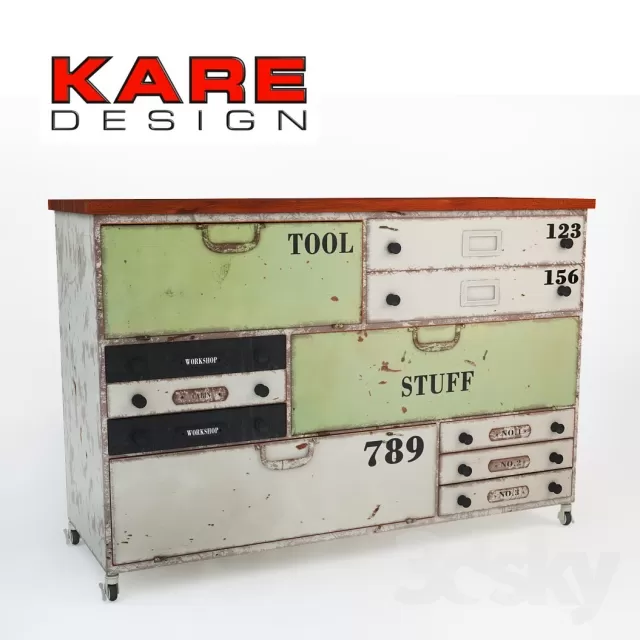 SIDEBOARD - CHEST OF DRAWER 3D MODELS