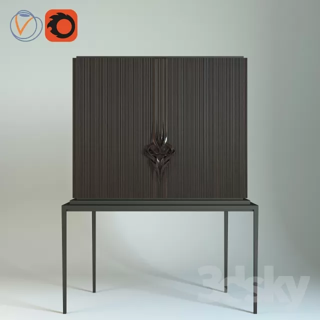3DSKYFREE – SIDEBOARD - CHEST OF DRAWER 3DS MAX MODELS