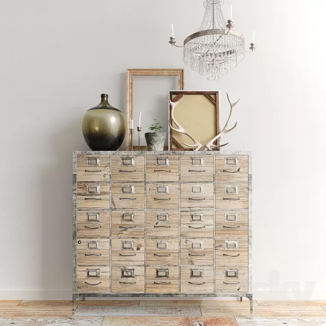 3DSKYFREE – SIDEBOARD - CHEST OF DRAWER 3DS MAX MODELS