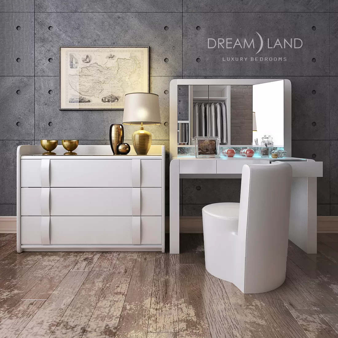 3DSKYFREE – SIDEBOARD - CHEST OF DRAWER 3DS MAX MODELS