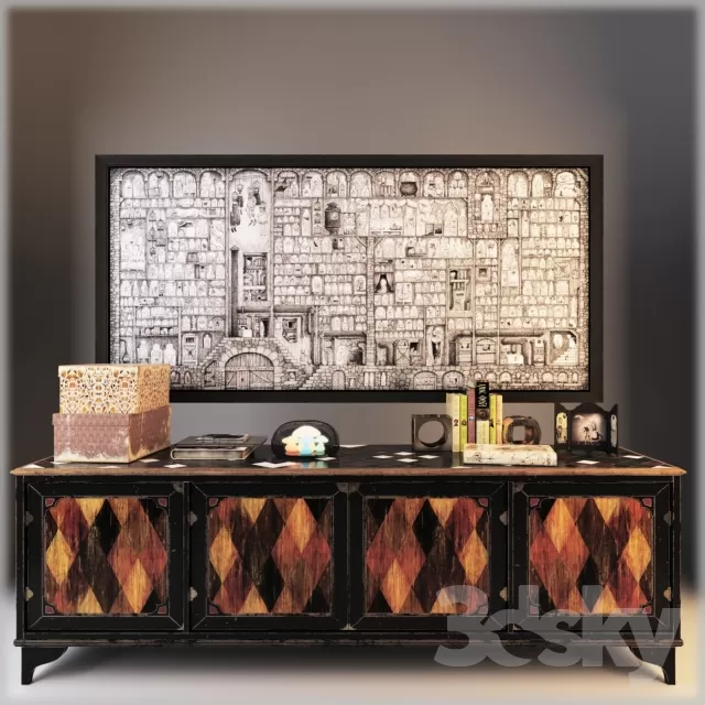 SIDEBOARD - CHEST OF DRAWER 3D MODELS