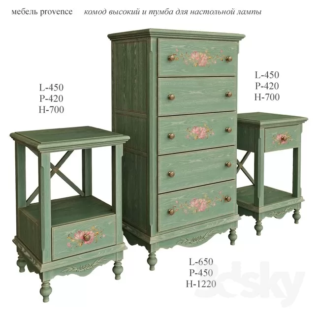 SIDEBOARD – CHEST OF DRAWER 3D MODELS – 047