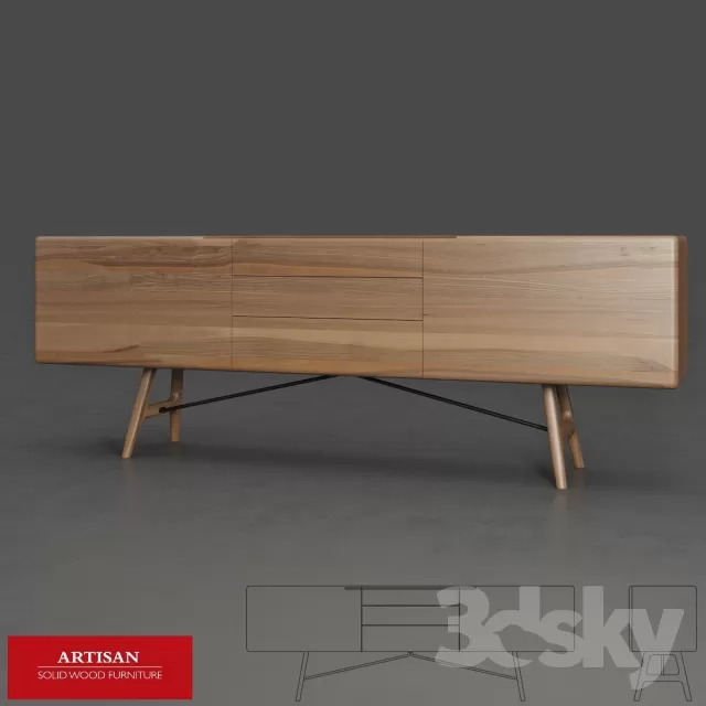 SIDEBOARD – CHEST OF DRAWER 3D MODELS – 073