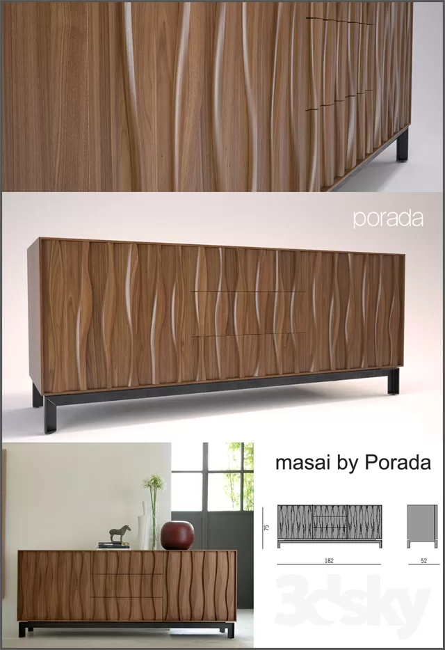 SIDEBOARD – CHEST OF DRAWER 3D MODELS – 088