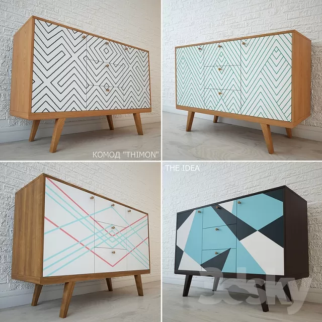 SIDEBOARD – CHEST OF DRAWER 3D MODELS – 089