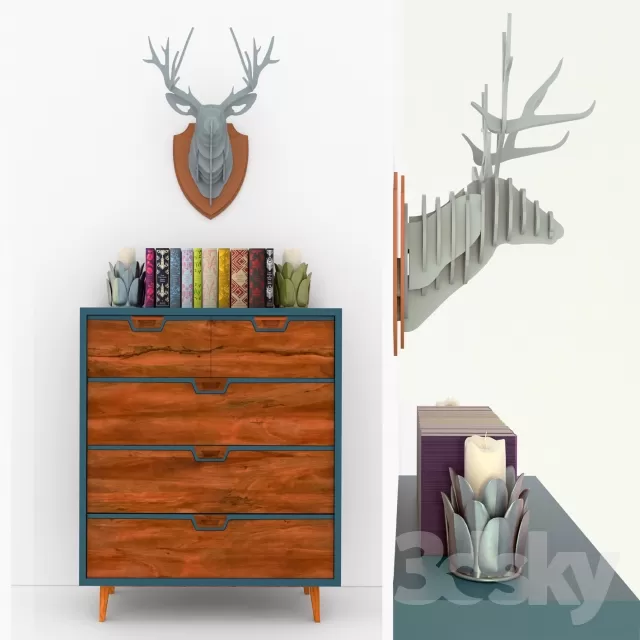 SIDEBOARD - CHEST OF DRAWER 3D MODELS