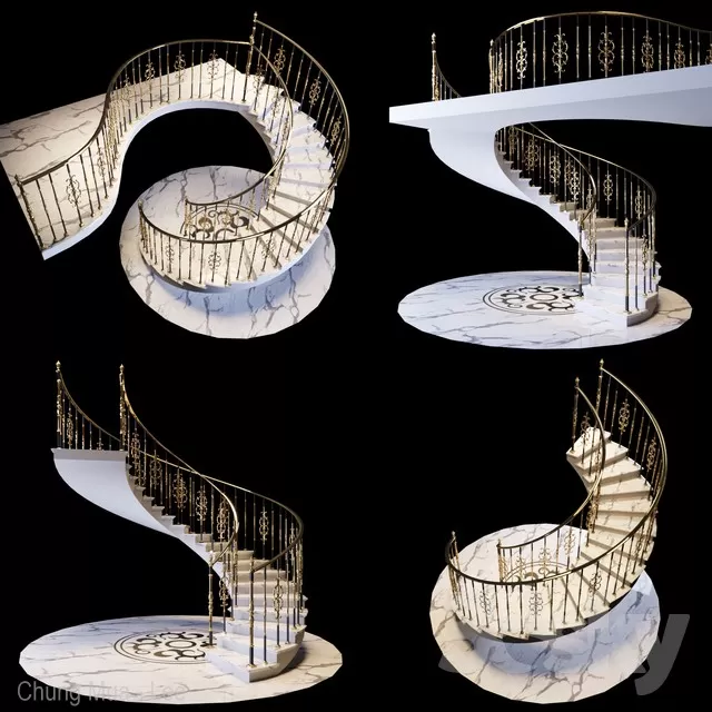 3DSKYFREE – STAIR 3DS MAX MODELS