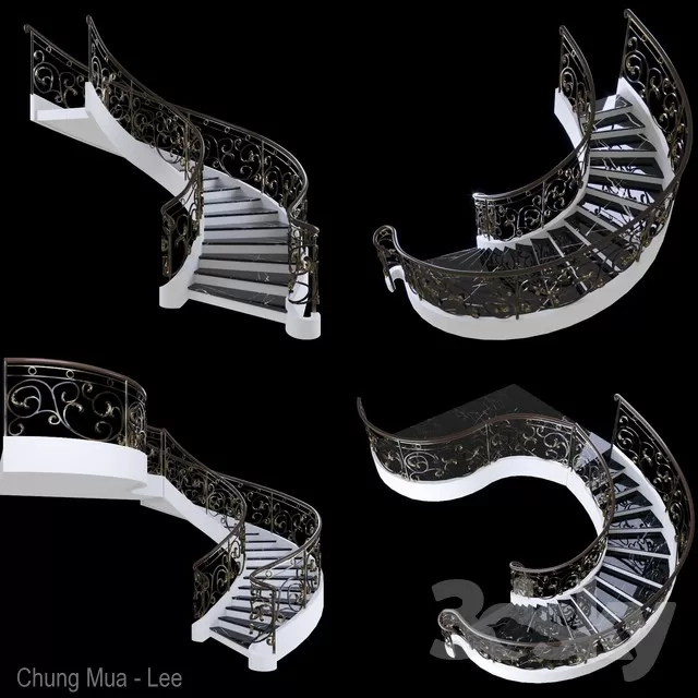 3DSKYFREE – STAIR 3DS MAX MODELS