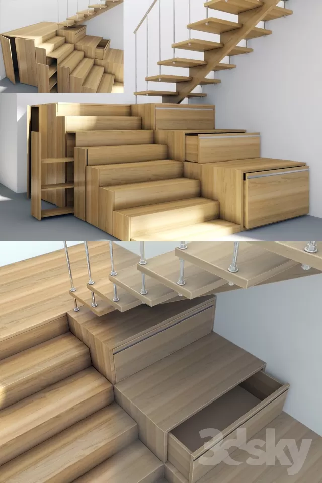 3DSKYFREE – STAIR 3DS MAX MODELS